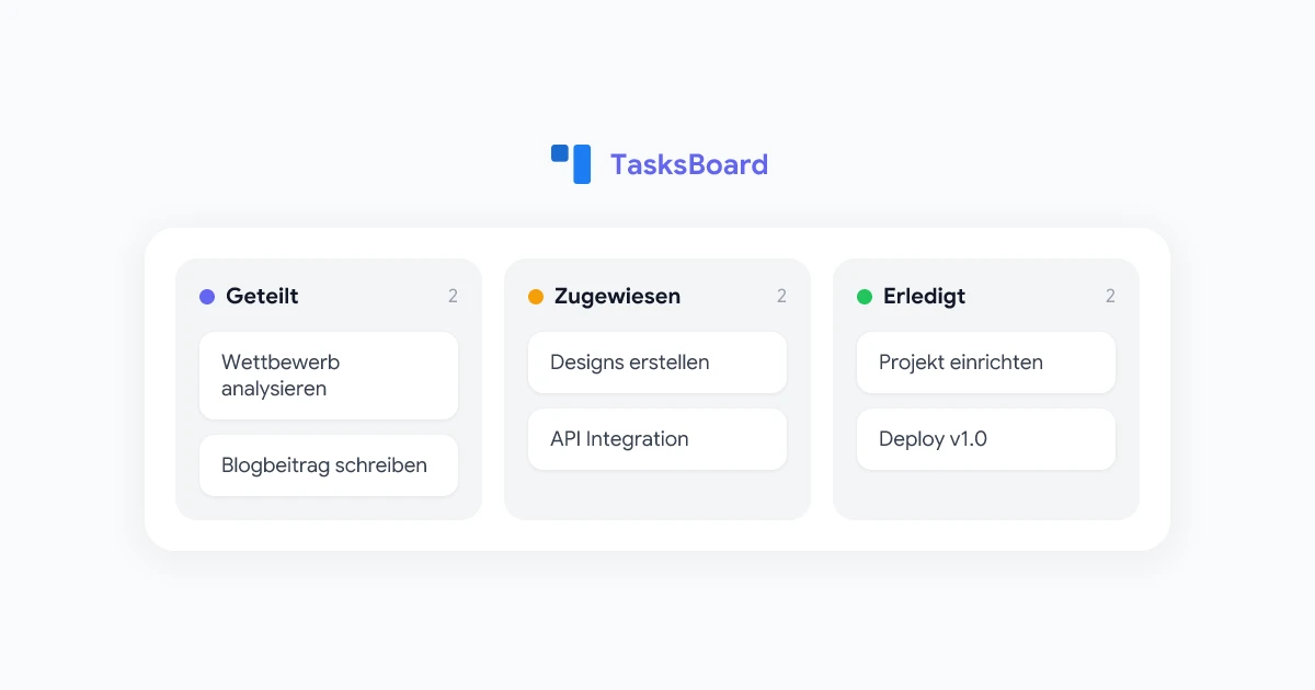 Google Tasks teilen — nur mit TasksBoard möglich
