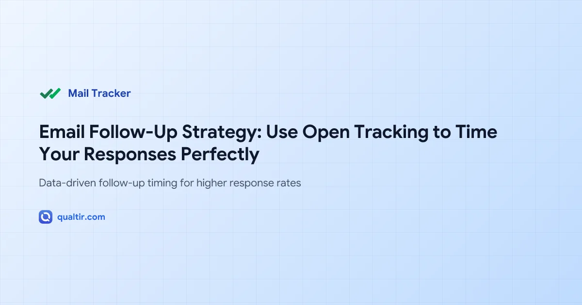 Email Follow-Up Strategy: Use Open Tracking to Time Your Responses Perfectly