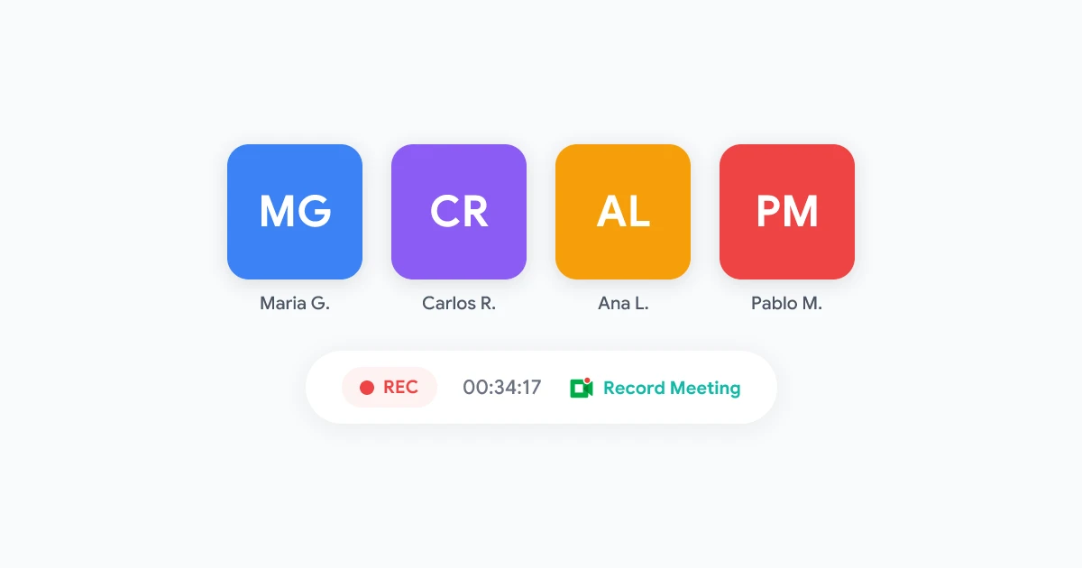 Cómo grabar Google Meet: la guía completa para equipos