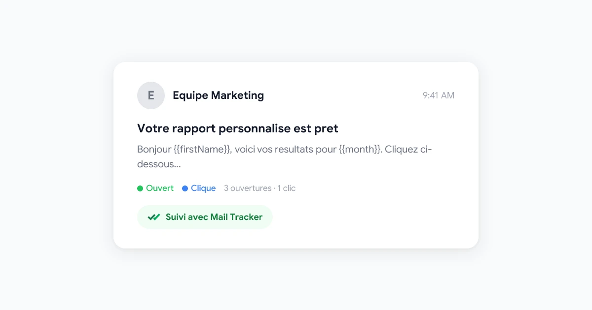 Stratégie de suivi par e-mail : Utilisez le suivi d'ouverture pour parfaire le timing de vos réponses