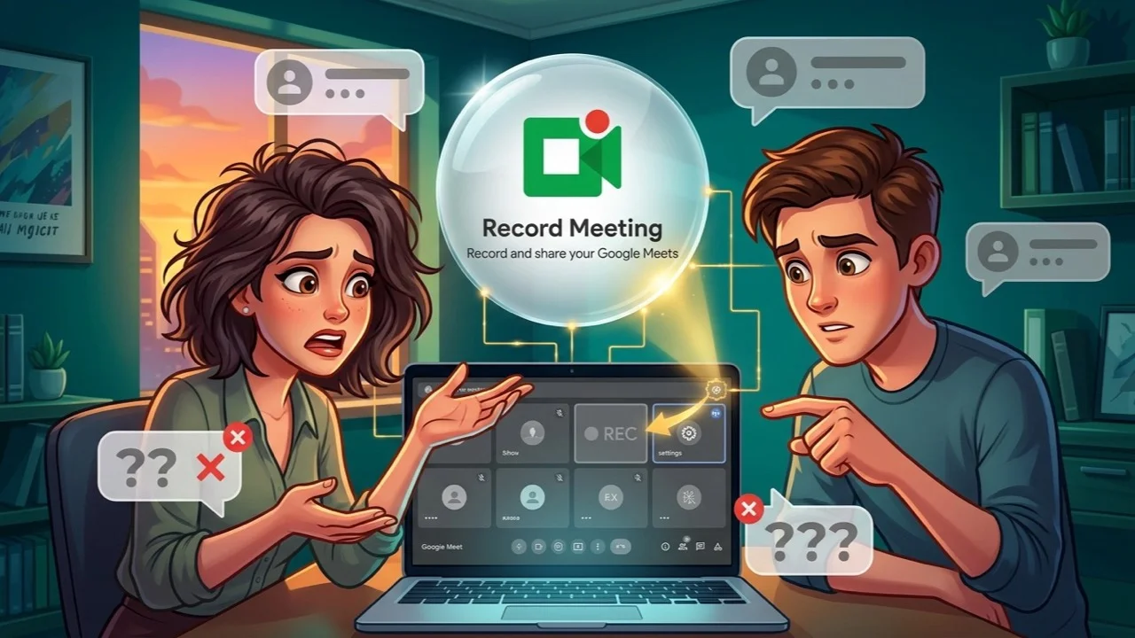 Кнопка записи в Google Meet неактивна? Вот как это исправить