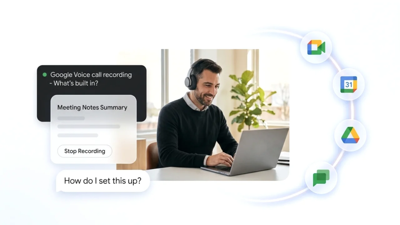 Google Voiceの通話録音：標準機能の限界と全通話を記録する方法