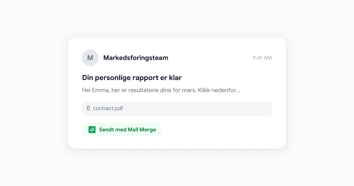 Mail Merge med vedlegg i Gmail: Hvordan sende personlige filer i stor skala