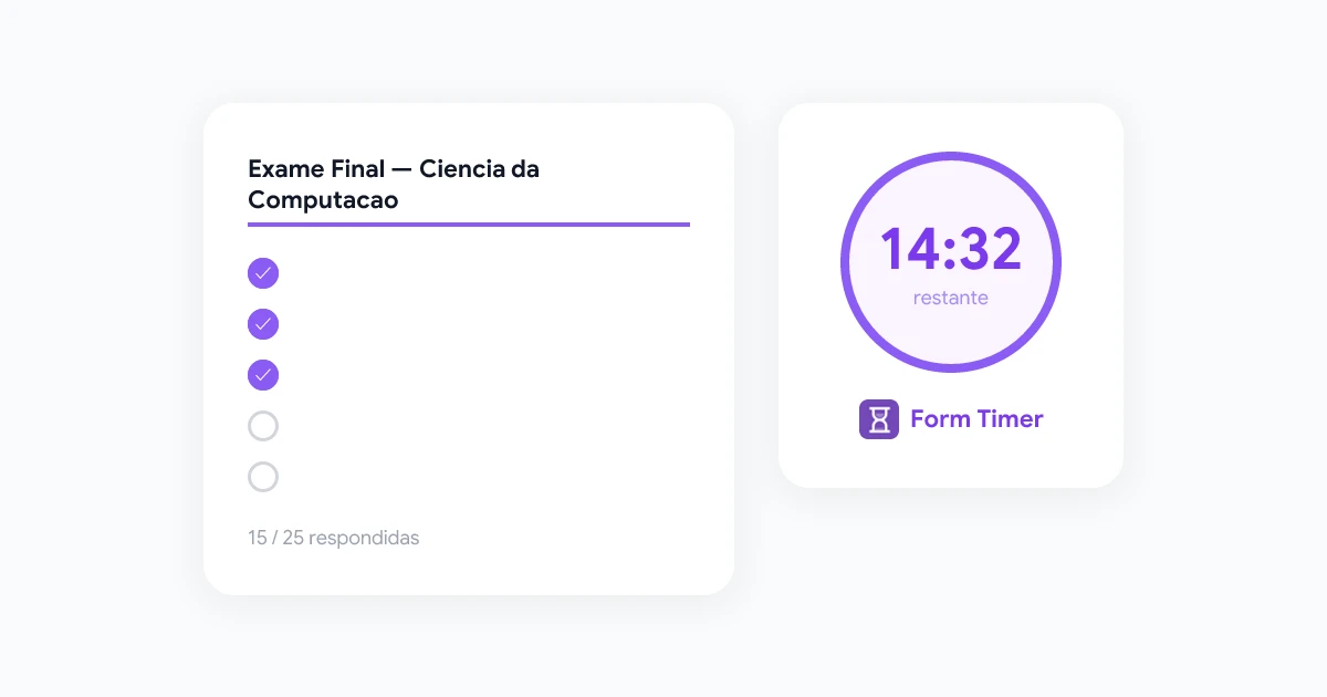 Como adicionar um cronômetro ao Google Forms: O guia completo para testes e exames com tempo limitado